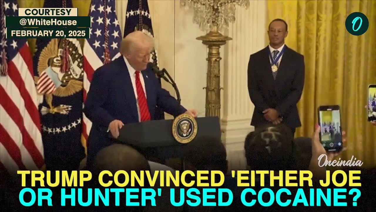 Trump On Cocaine HIGH In White House: U.S President Vows To Punish Joe Biden Or Hunter