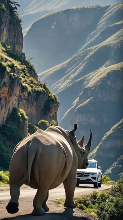 Animals stopped vehicle