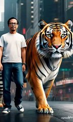 Berjalan berjalan hewan raksasa