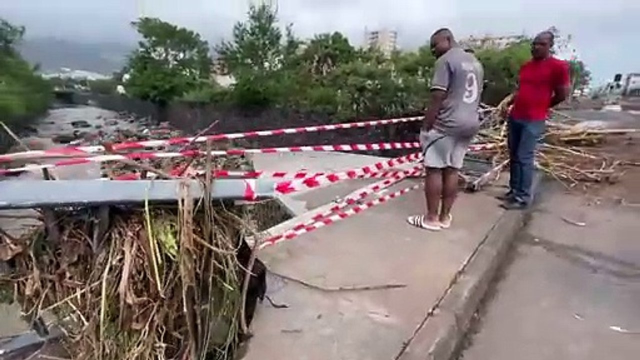 Saint-Denis : la rivière sort de son lit, l'ampleur des dégâts