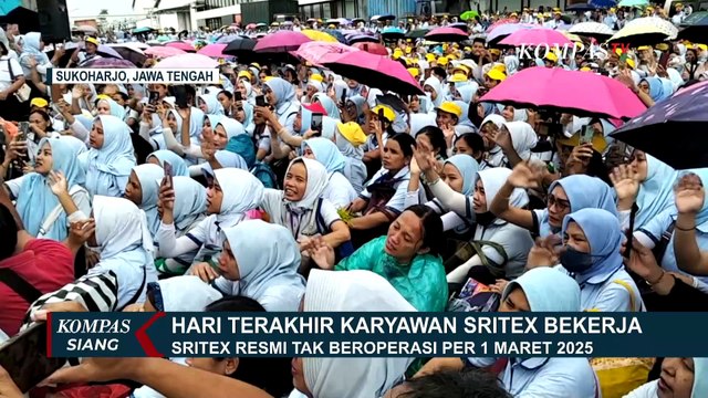 Tangis Dirut PT Sritex Saat Pamit Perpisahan dengan Karyawan Sritex di Hari Terakhir