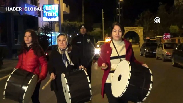 Kadın Ramazan davulcuları görevlerine başladı