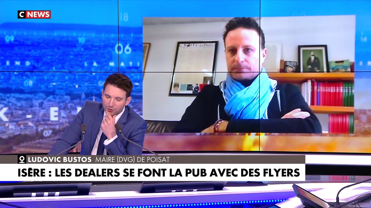 Ludovic Bustos maire de Poisat, revient sur les dealers en Isère qui font leur pub via des flyers