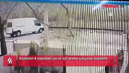 Kaybolan 4 yaşındaki çocuk için arama çalışması başlatıldı