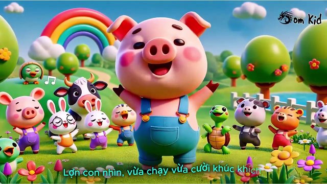 Nhạc Thiếu Nhi Động Vật - Hoạt Hình Vui Nhộn, Dê Con Trên Núi, Nhạc Con Vịt, Con Bò, Chó Kêu Gâu Gâu