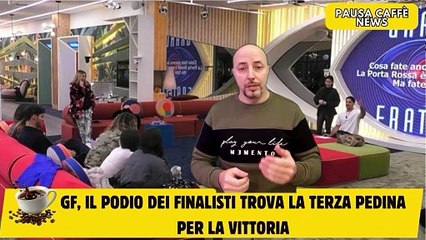 GF, il podio dei finalisti trova la terza pedina per la vittoria