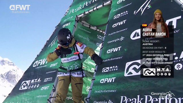 Núria Castán Barón Third Place Snowboard Women Run - 2025 Georgia Prio