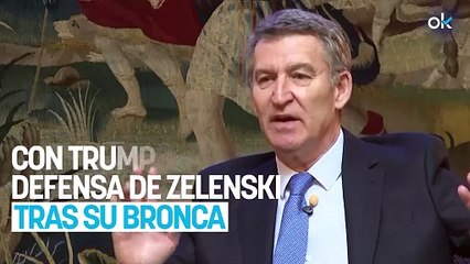 Feijóo sale en defensa de Zelenski tras su bronca con Trump en la Casa Blanca: "Sólo beneficia a Rusia"
