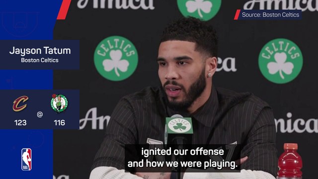 'Tough' Celtics loss to take after throwing away 22-point lead - Tatum