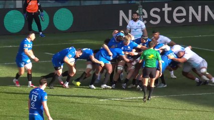 TOP 14 - Essai de Michael RURU (RCV) - RC Vannes - Montpellier Hérault rugby