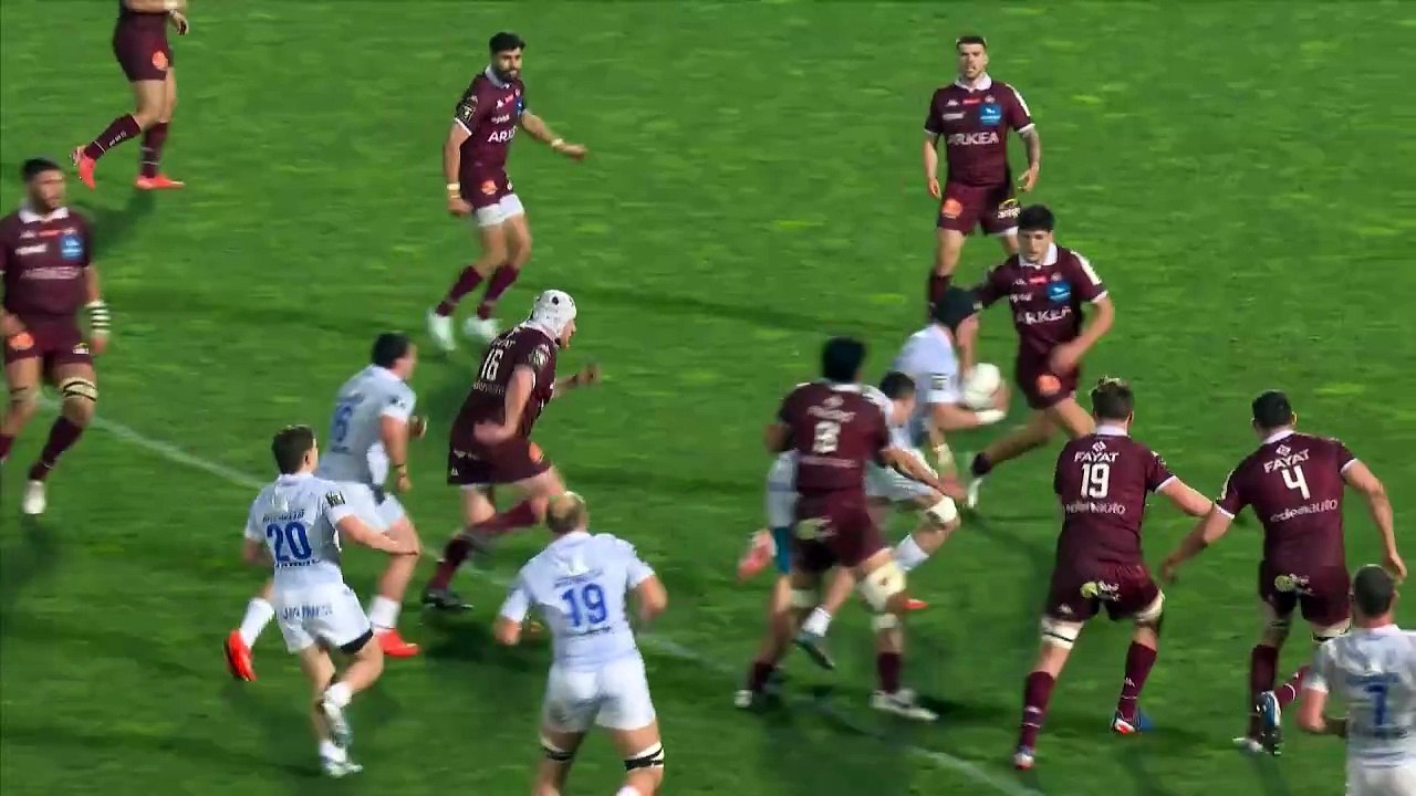 TOP 14 - Essai de Bautista DELGUY (ASM) - Union Bordeaux-Bègles - ASM Clermont