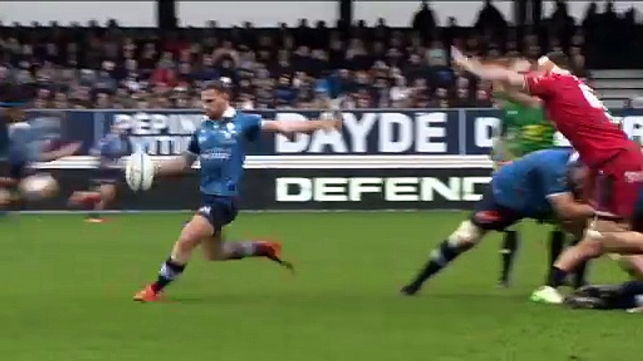 TOP 14 - Essai de Remy BAGET (CO) - Castres Olympique - LOU Rugby
