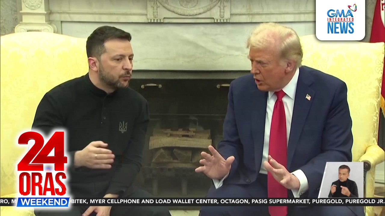 U.S. Pres. Donald Trump at Ukrainian Pres. Zelenskiy, nagkasagutan sa pulong kaugnay sa Ukraine-Russia war | 24 Oras Weekend