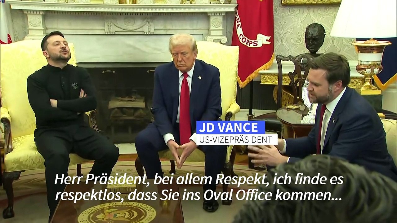 Wortlaut: Trumps Wortgefecht mit Selenskyj