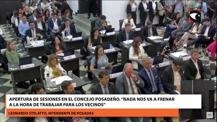 Apertura de sesiones en el Concejo posadeño. “Nada nos va a frenar a la hora de trabajar para los vecinos”