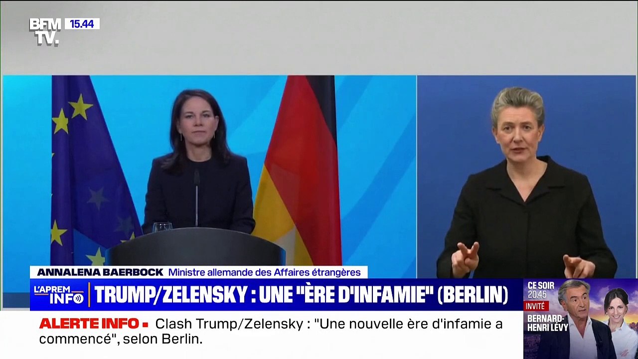 Accrochage entre Donald Trump et Volodymyr Zelensky: Berlin déplore qu'"une nouvelle ère d'infamie a commencé"