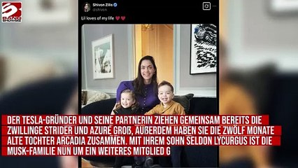 Elon Musk und Shivon Zilis sind zum vierten Mal Eltern geworden