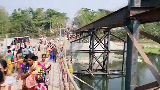 A new bridge is being constructed over Jarda river in Jalpesh, Japlaiguri