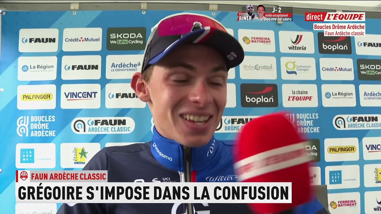 Romain Grégoire : « On a couru en patron » - Cyclisme - Faun Ardèche Classic
