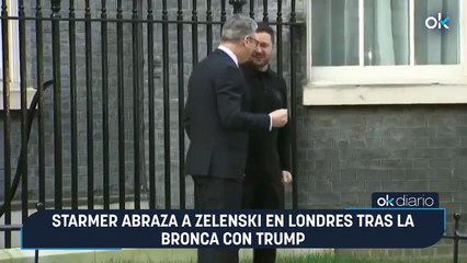 Starmer abraza a Zelenski en Londres tras la bronca con Trump