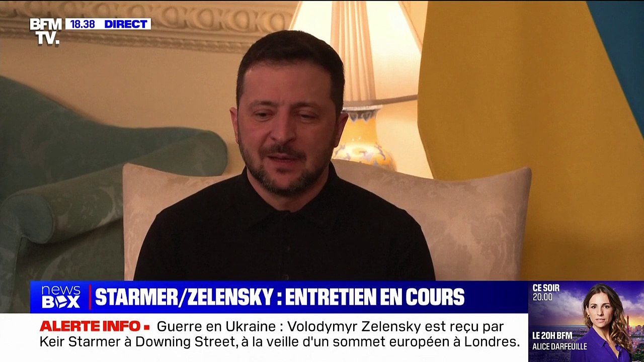 Volodymyr Zelensky à Keir Starmer: "Le soutien du Royaume-Uni est très important pour nous"