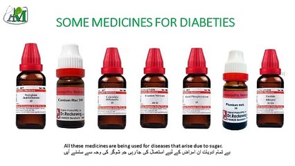 HOMEOPATHIC MEDICINE FOR DIABETIES