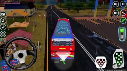 Offroad coach bus driving simulator gameplay