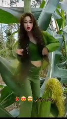 Veggies transform into a beautiful girl