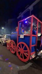 Uno de los trenes del desfile de Carnaval en Aranda