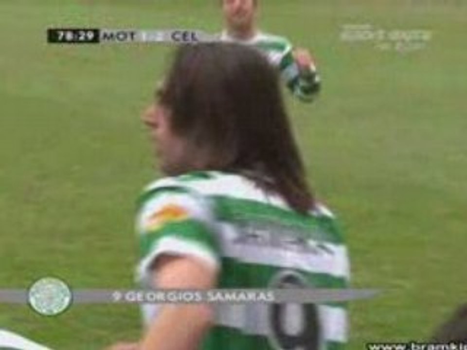 MOTHERWELL 1-2 CELTIC BUT SAMARAS