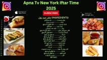 NEW YORK STYLE Chicken Cheese Rolls for IFTAR 2025! Apna Tv New York 02-03-2025
