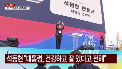 석동현 "대통령, 건강하고 잘 있다고 전해" / YTN