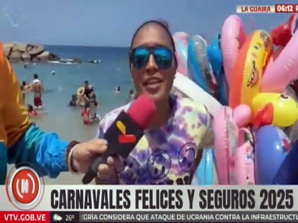 La Guaira | Playa Camuri Chico recibe a familias venezolanas en estos Carnavales Seguros 2025