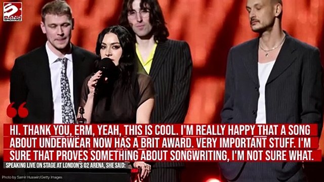 Charli XCX won Song of the Year for ‘Guess’ at the BRIT Awards 2025 with Mastercard