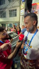 Walter Pinto participando da saída do Ilê no Curuzu