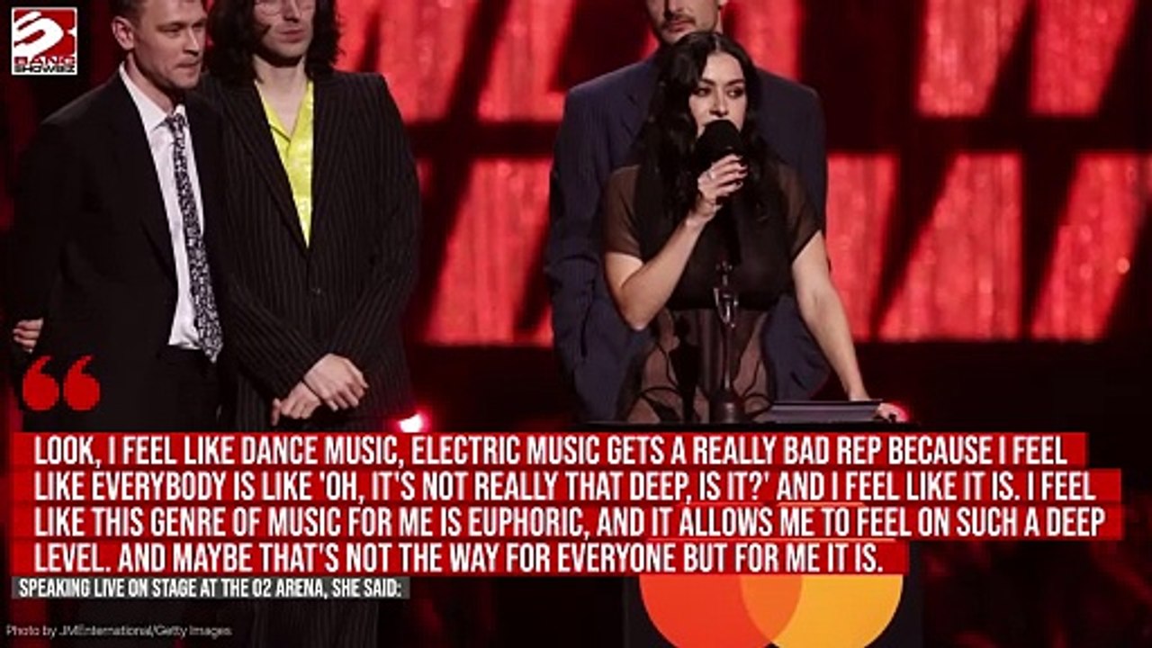 Charli XCX insisted that dance music is "deep" as she won Best Dance Act at the BRIT Awards 2025 with Mastercard