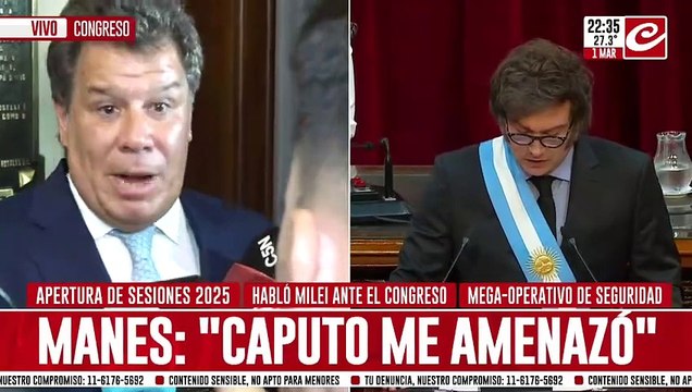 Facundo Manes: Santiago Caputo me amenazó