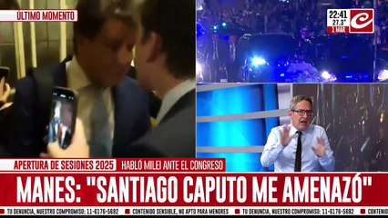Así agredian a Facundo Manes en el Congreso