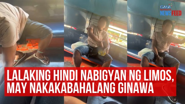 Lalaking hindi nabigyan ng limos, may nakakabahalang ginawa | GMA Integrated Newsfeed