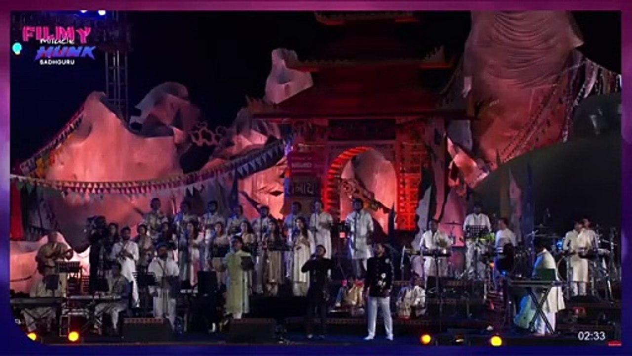 Ajay-Atul Live Singing Jai Shree Ram Adipurush Song @ MahaShivRatri 2025 | Prabhas | Sadhguru | FH