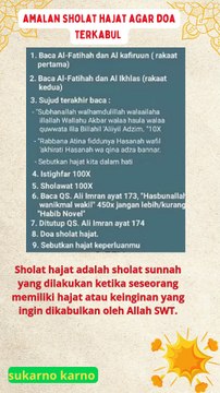 amalan sholat hajat agar doa terkabul #quotes