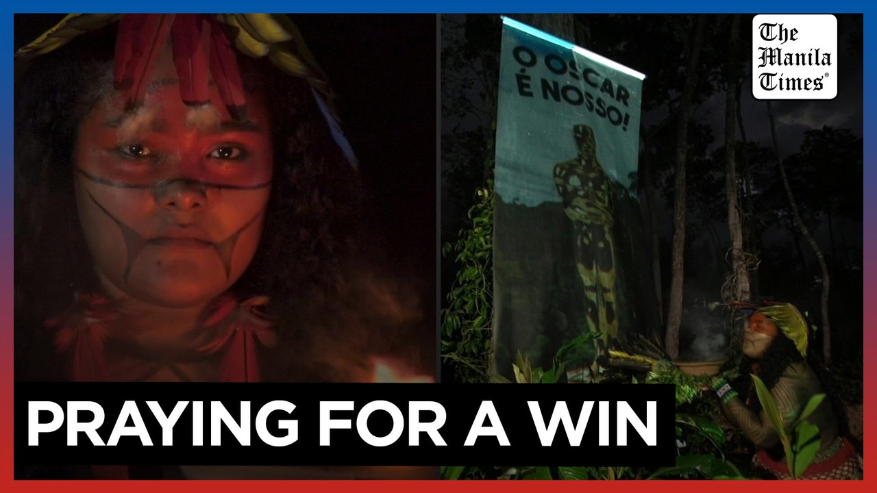 Indigenous community performs ritual to bless Oscar-nominated Brazilian film