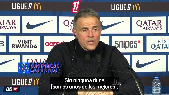 Luis Enrique: El PSG es uno de los mejores equipos de Europa