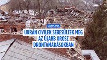 Újabb orosz drónzápor ukrán célpontok ellen