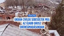 Újabb orosz drónzápor ukrán célpontok ellen