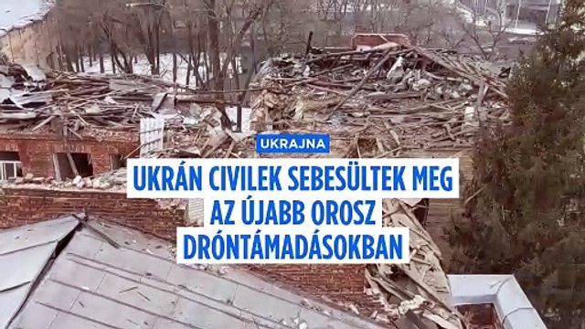 Újabb orosz drónzápor ukrán célpontok ellen