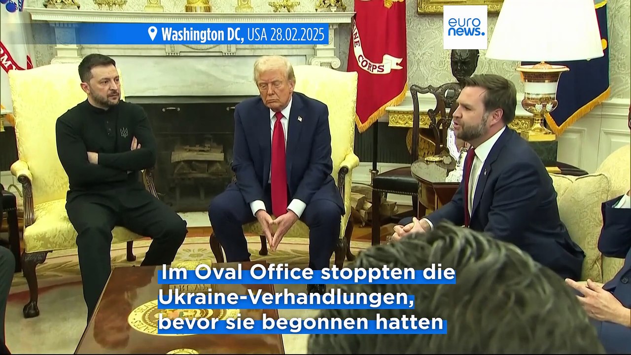 Nach dem Streit mit Trump: Europäische Spitzenpolitiker stellen sich auf die Seite Selenskyjs