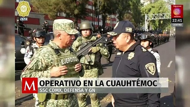 Operativo masivo en CdMx con más de 300 elementos para reforzar seguridad