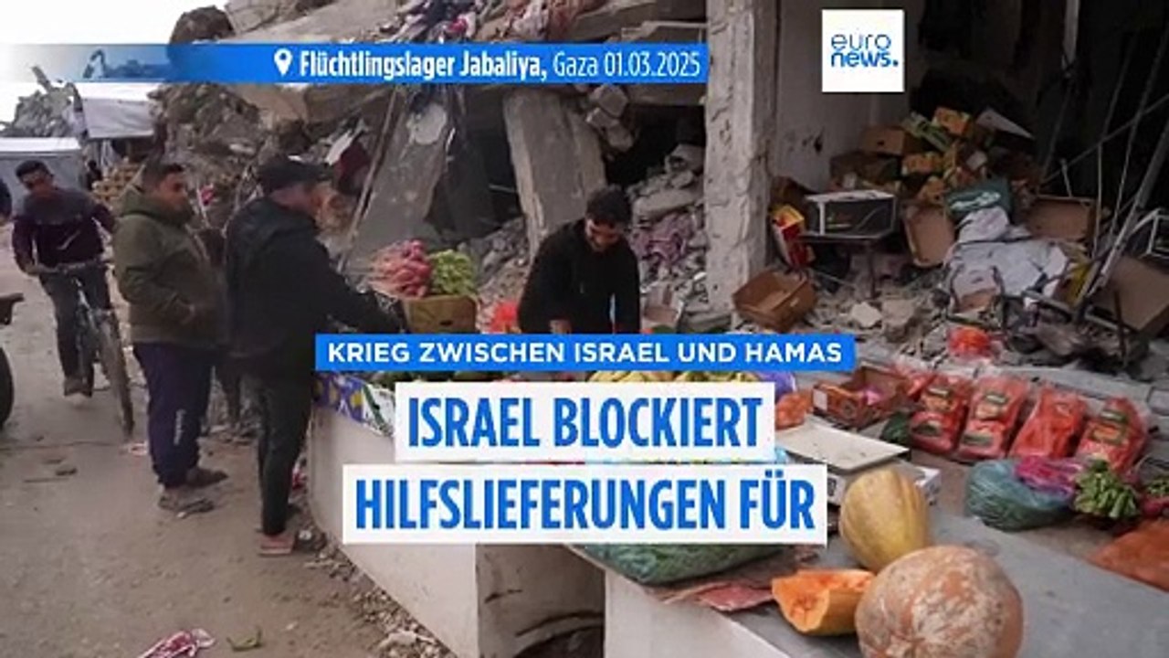 Israel stoppt die Einfuhr von Waren und Hilfsgütern nach Gaza