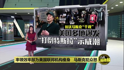 马斯克干政引发全美抗议，